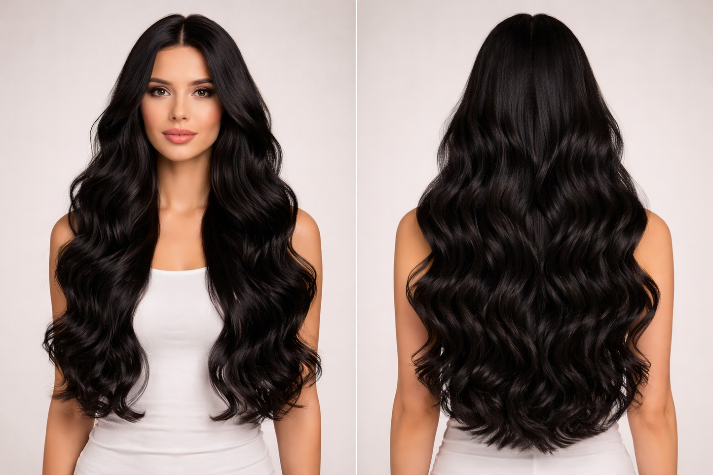 Jet Set Black  - Tape-In Hair Extensions
