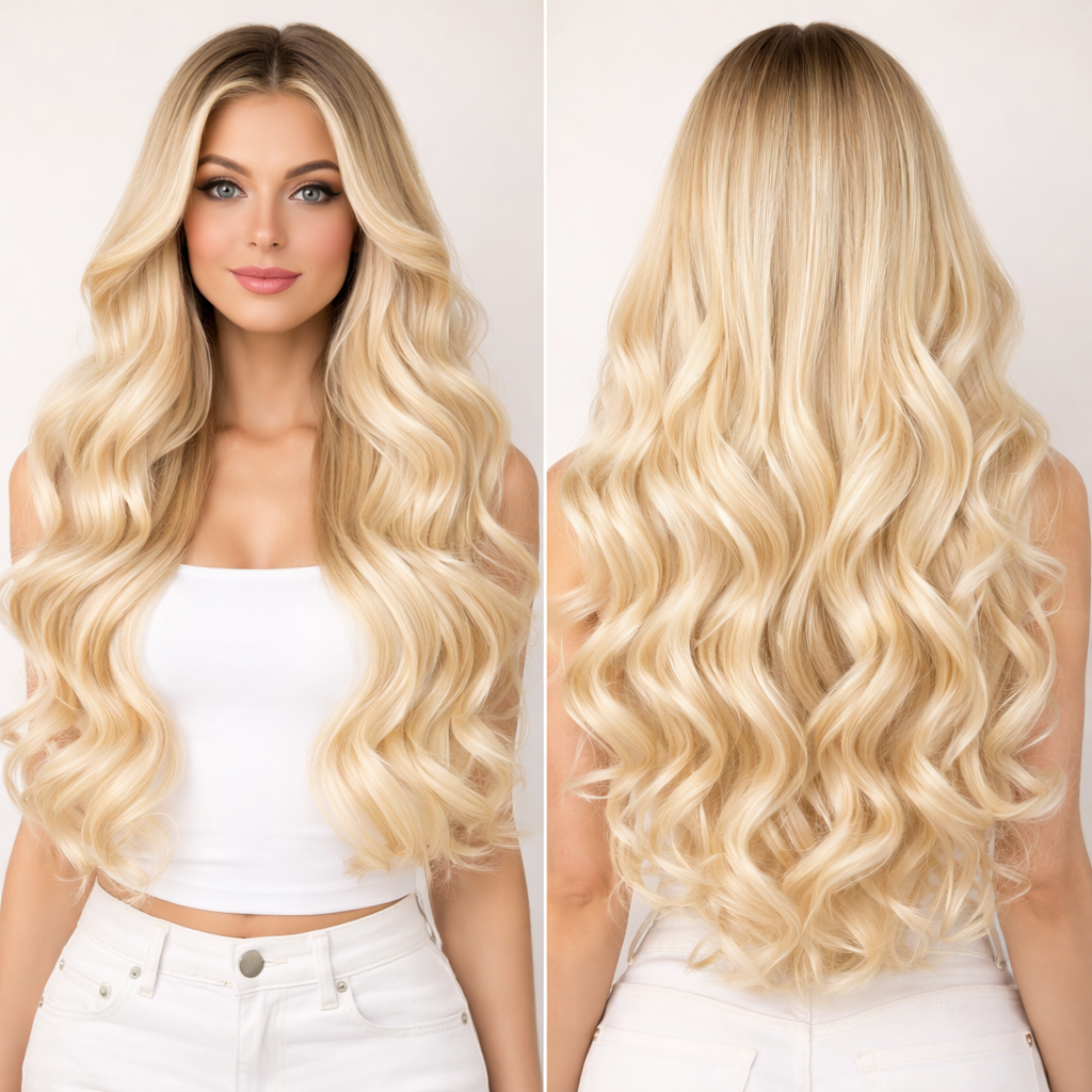 Bare Beige Blonde - Genuis Weft Hair Extensions