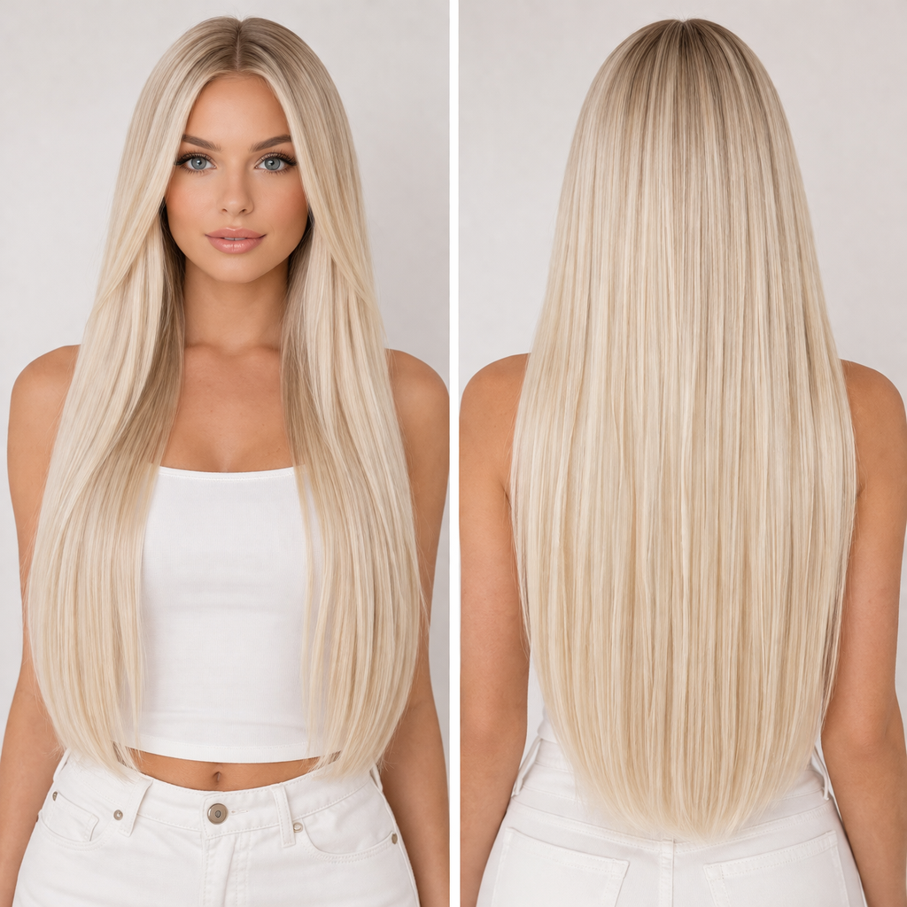 Platinum Silk - Butterfly Weft Hair Extensions