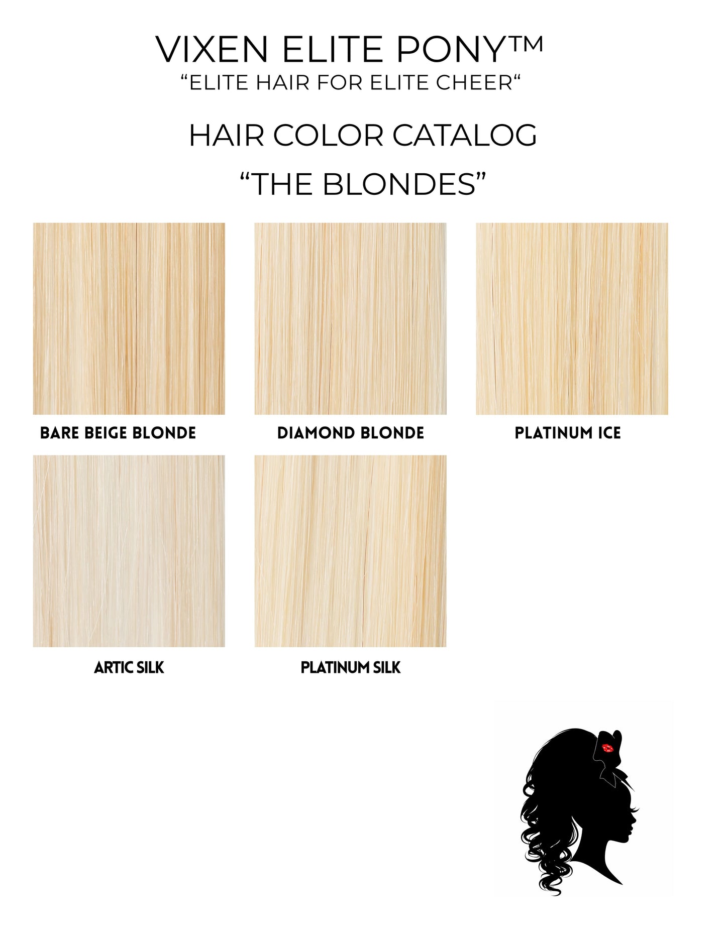 Vixen Elite Pony™ THE BLONDES" | Cheer Ponytail Extension for All-Star Competitions