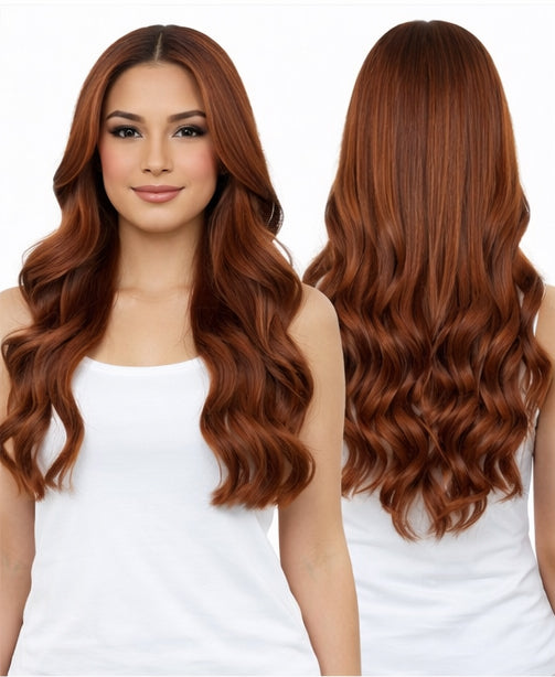 Auburn Flame - Tape-In Hair Extensions