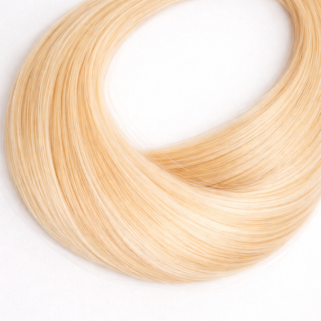 Dimensional Golden Snow - Butterfly Weft Hair Extensions